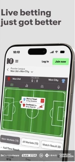 10bet review: live in-play betting inside the 10bet app