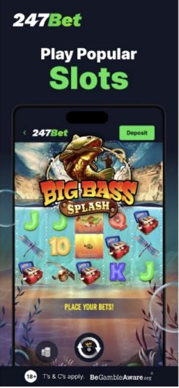 247bet review: popular slots in the 247bet app