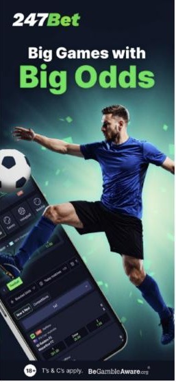 No 247bet promo code needed: big games with big odds on the sportsbook