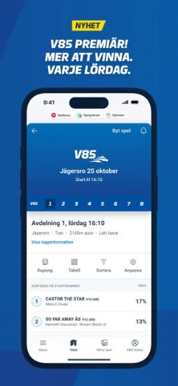 ATG-appen – V85-kupong från Jägersro