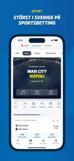 ATG-appen – sportsbetting och mest spelade matcher