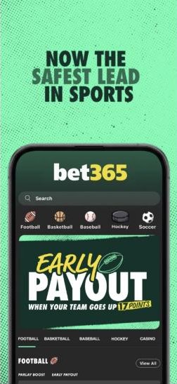 bet365 Early Payout on football when your team goes up 17 points