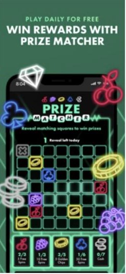 bet365 Casino free spins and cash prizes in the daily Prize Matcher free-to-play game