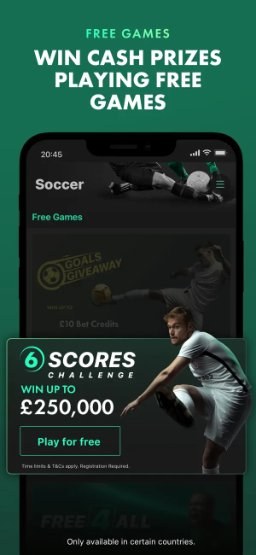 bet365 app – gratis spil som 6 Scores Challenge