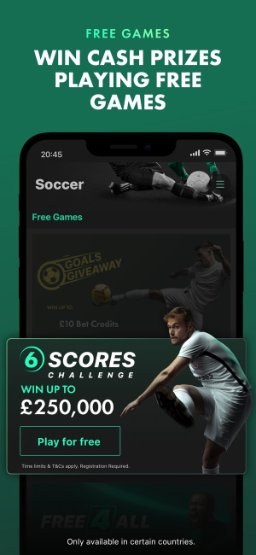 bet365 app – free-to-play 6 Scores Challenge in the Free Games section