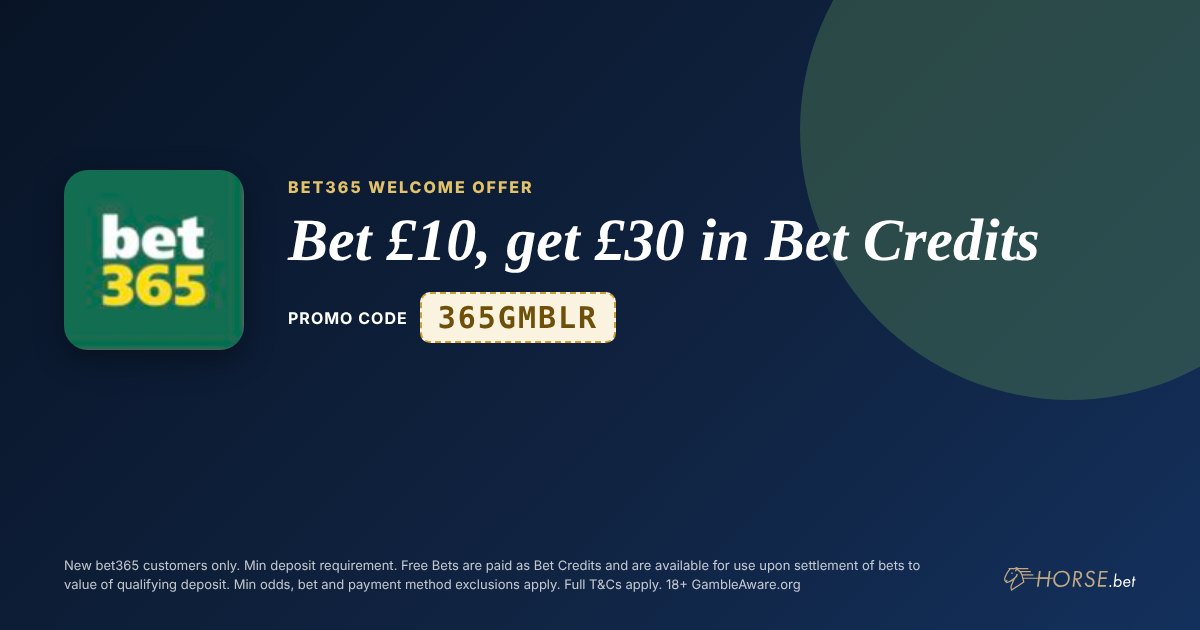 bet365 promo code 365GMBLR: Bet £10, get £30 in Bet Credits