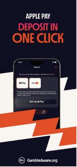 No Betano promo code needed: Apple Pay deposits in one click