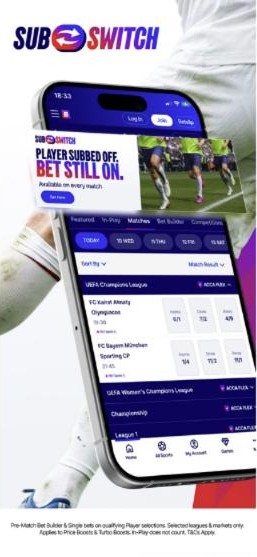 Betfred review: Sub Switch keeps a player bet running when he is subbed off