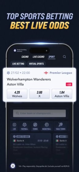 Betinia app – sportsbetting og live odds