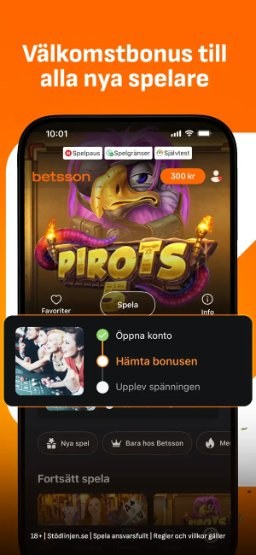 Betsson-appen – välkomstbonus för nya spelare