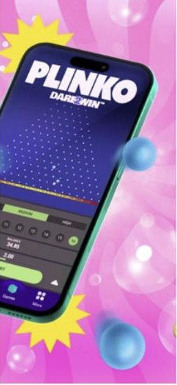 Casumo review: Plinko, one of the arcade-style games in the Casumo app
