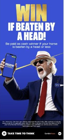 Coral review: Win if beaten by a head, an opt-in racing promotion paying a cash winner when your horse loses by a head or less