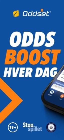 Oddset app fra Danske Spil – odds boost hver dag