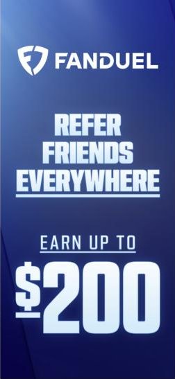 FanDuel refer-a-friend bonus: earn up to $200