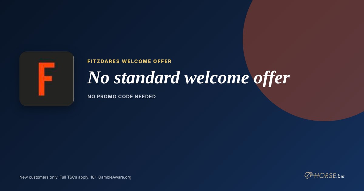 Fitzdares promo code and welcome offer: BOG and free racing streams instead of a sign-up bonus