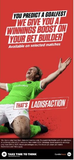 Ladbrokes review: Winnings Boost on Bet Builders under the That’s Ladisfaction banner