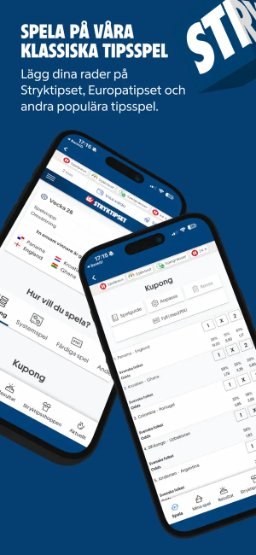 Svenska Spel-appen – Stryktipset och Europatipset