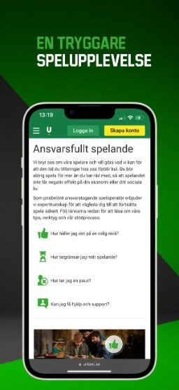 Unibet-appen – ansvarsfullt spelande
